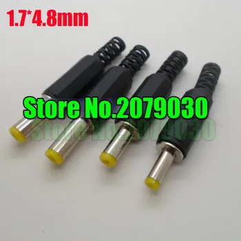 

100pcs DC Power Male Tip Plug Connector for 4.8x1.7 mm for Acer / HP 1.7mm 4.8mm