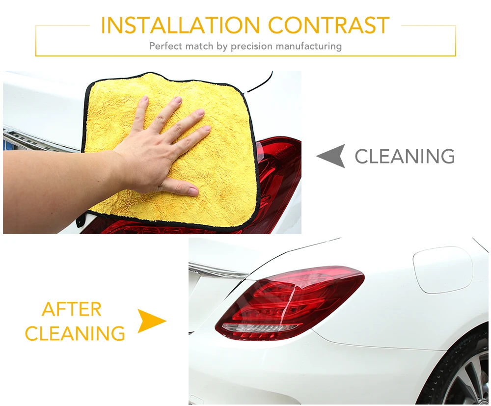 30*30 см Автомобильная наклейка моющее полотенце из микрофибры для автомобиля Чистка Для SsangYong Actyon Turismo Rodius Rexton Korando Kyron
