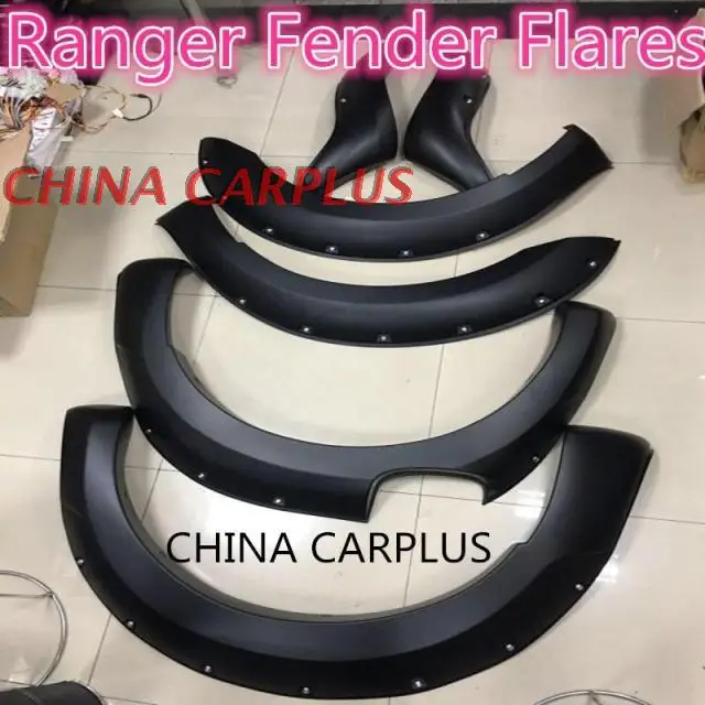 

FREE SHIPING Fender flares for ford RANGER T6 T7 with nail with modified wheel rims round arc eyebrow special decoration