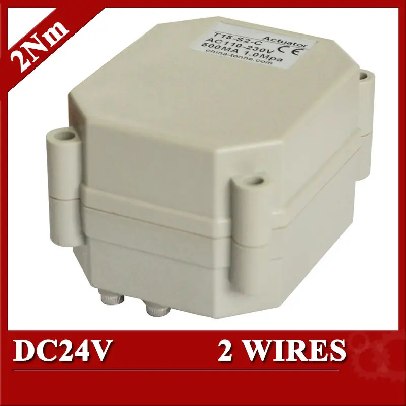 

DC24V electric valve actuator, 2 wires(CR201) motorized actuator for valve with 2Nm torque force