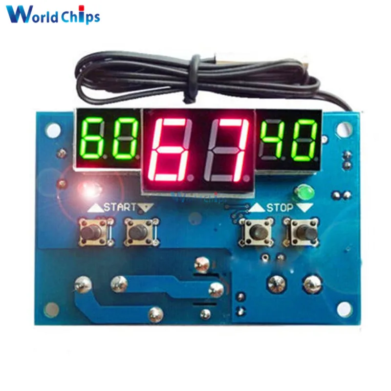 

Automatic Adjustment! W1401 LED Digital Thermostat Temperature Controller -9-99C Thermostat Module 12V DC/220V AC + NTC Sensor
