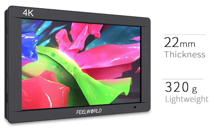 Feelworld FW703 7 дюймов 3G-SDI 4K HDMI монитор " ips 1920x1200 Full HD камера полевой монитор с гистограммой Peaking Focus Zebra