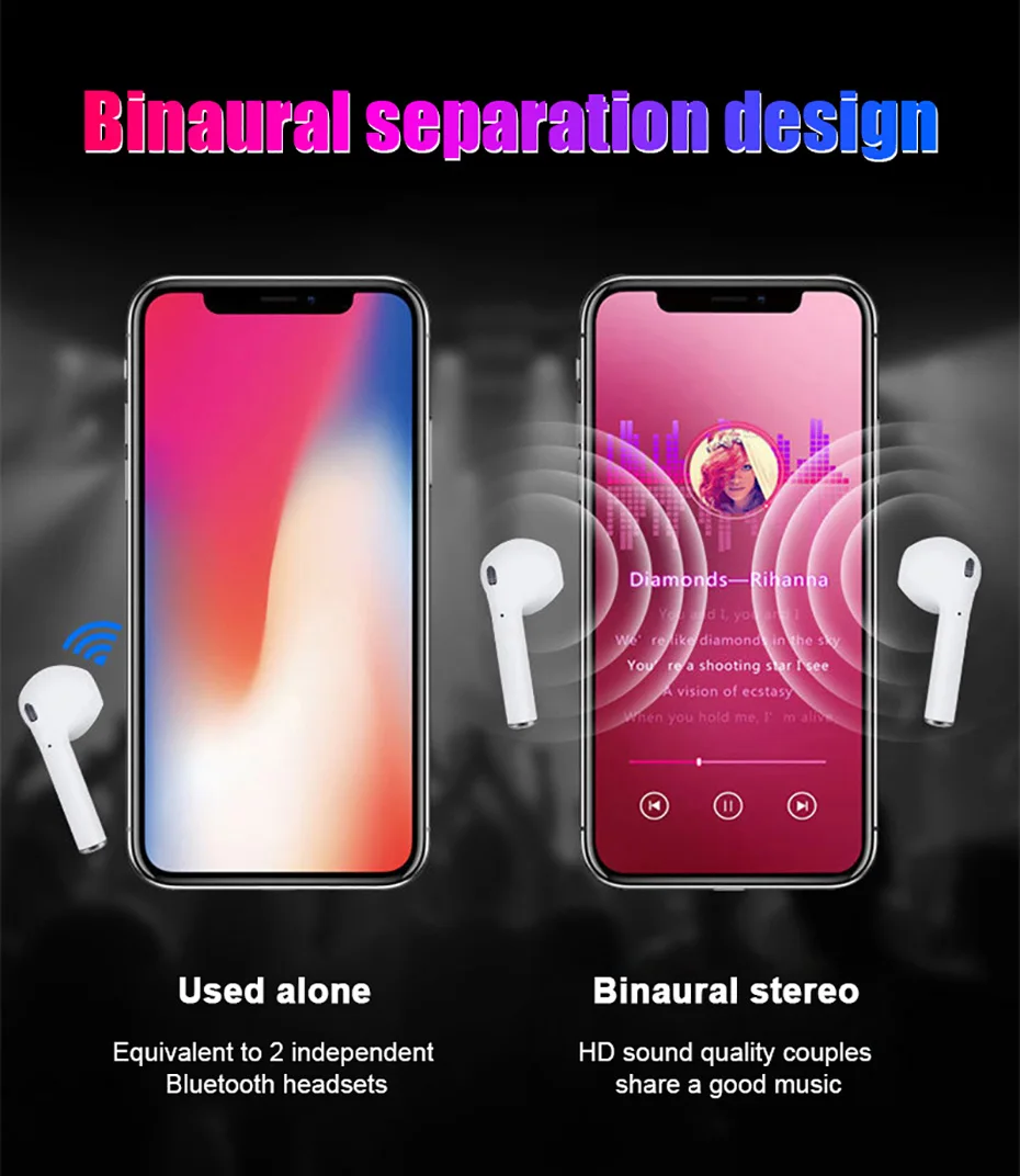 MOUSEMI Wireless Earphone Bluetooth Earpieces Headphone Running Hifi Earphones Stereo TWS i12 Headset Earbuds For Samsung Xiaomi (10)