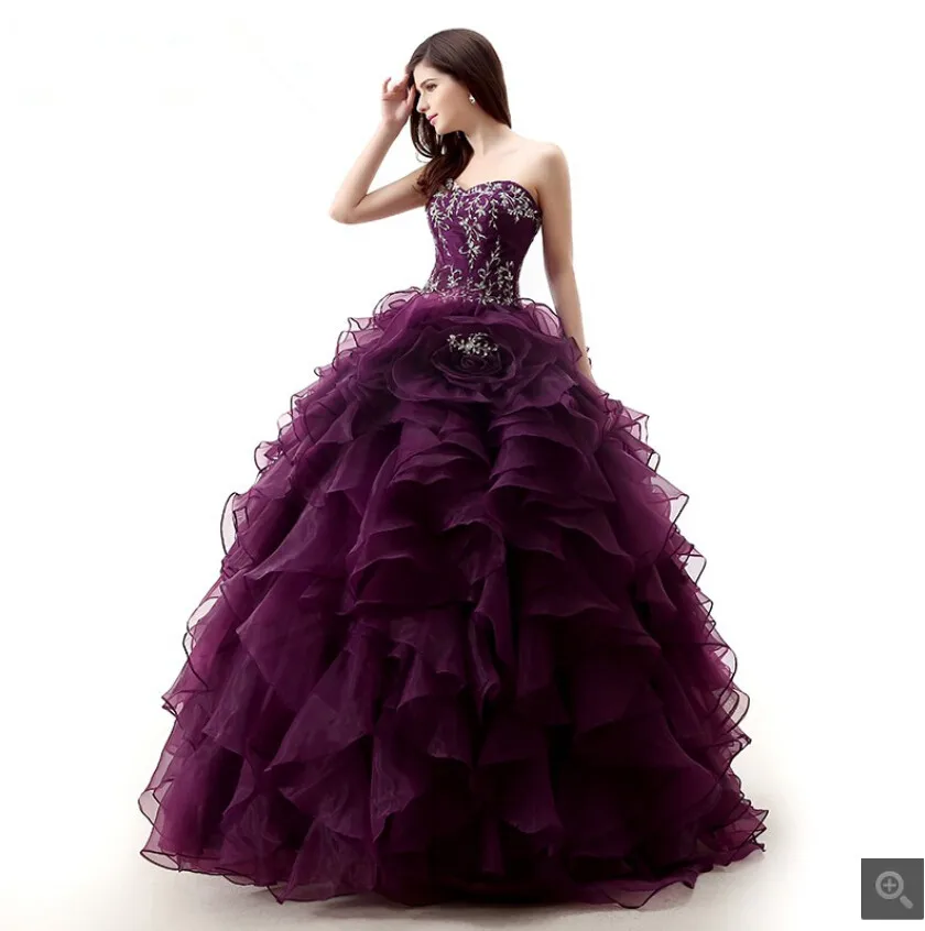 Vestido de festa фиолетовое бальное платье гофрированное платье для выпускного вечера вышитое блестящим бисером корсет Принцесса Бальные платья