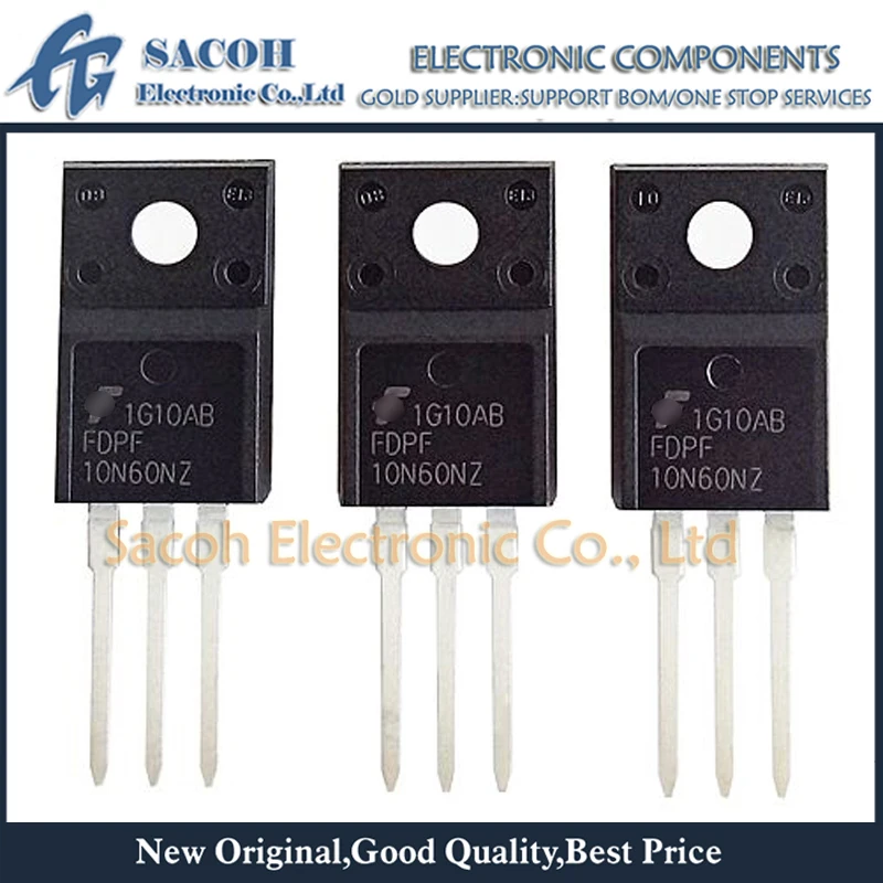 

New Original 10Pcs/Lot FDPF10N60NZ FDPF10N60 10N60 OR FDPF10N65 OR FDPF10N50UT FDPF10N50FT FDPF10N50F TO-220F 10A 600V MOSFET