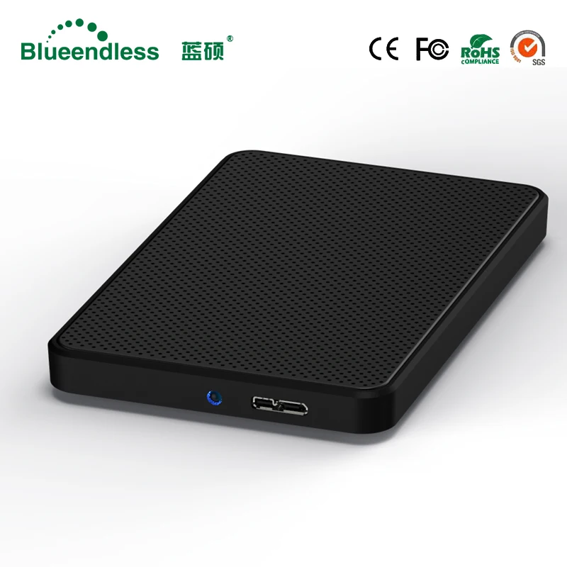 Blueendless 2,5 дюймовый корпус HDD USB3.0 на SATA внешний жесткий диск корпус 6 Гбит/с высокоскоростной ящик для HDD SSD Поддержка UASP