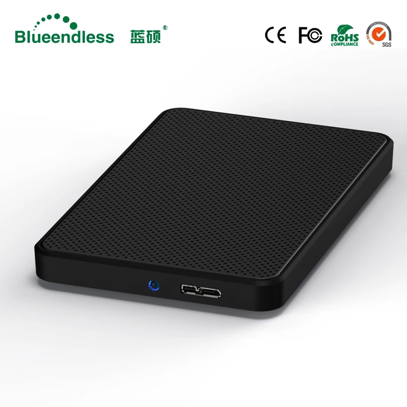 Blueendless 2 5 дюймовый корпус для жесткого диска USB3.0 на SATA внешний 6 Гбит/с