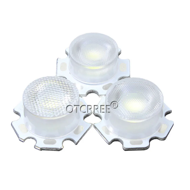 10-100pcs 13.5mm 5050 Cree XML XML-L2 LED Lens 30 60 Degree Optical Grade PMMA Led Lens Holder Plano Reflector Collimator