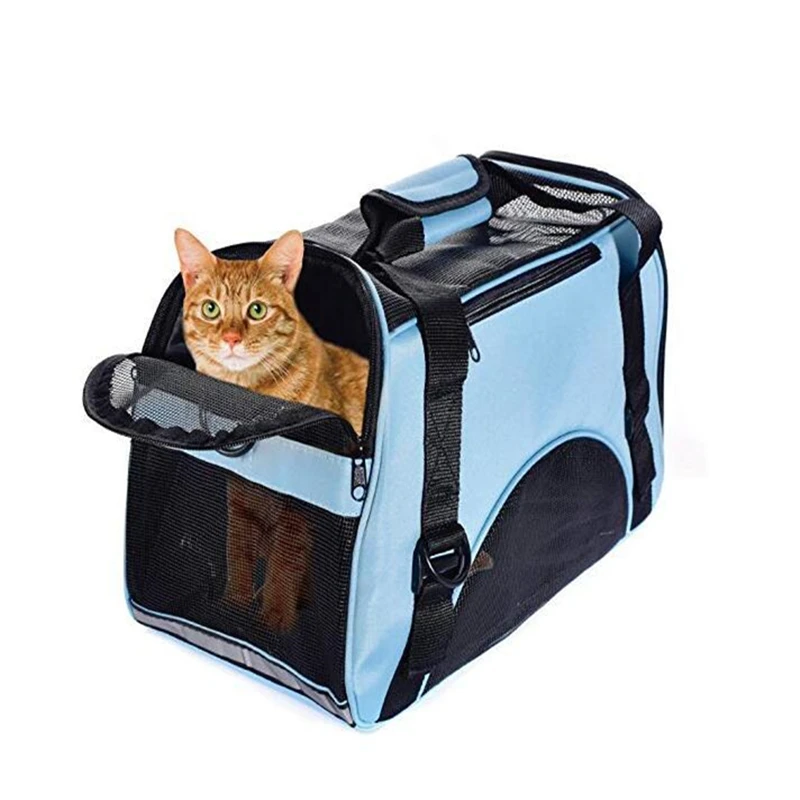 Дорожная сумка-переноска для кошек, удобная переносная складная сумка для домашних животных, одобренная авиакомпанией для собак, больших кошек и щенков животных