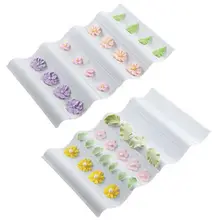 2 teile/los Neueste Welle Blumen Ehemaligen Set Kuchen Modellierung Werkzeuge Trocken Konkaven Konvexen Form Fondant Kuchen Blätter Blumen Trocknen Platten(China)