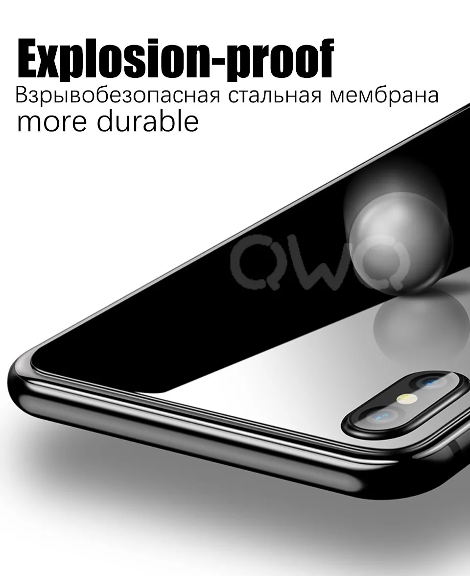 На задней панели закаленное стекло для Xs iPhone 11 Pro Max 6 7 8 6s Plus стекло заднего экрана протектор для iPhone X Xr защитная пленка