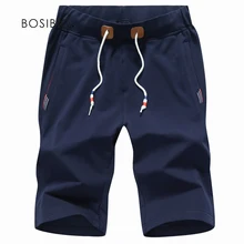 Летние мужские шорты бермуды в повседневном стиле из хлопка с эластичной резинкой на талии мужские шорты с карманами плюс размер 5XL спортивные шорты высокого качества 1701