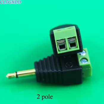 

Video AV Balun 3.5mm 2 3 4 Pole Stereo Male to AV Screw Terminal Stereo Jack 3.5mm female 3 pin Terminal Block Plug connector