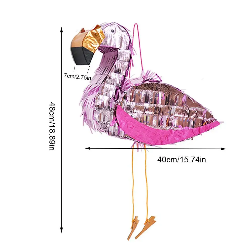 Фламинго пиньята на дни рождения вечерние принадлежности фольга пиньята реквизит