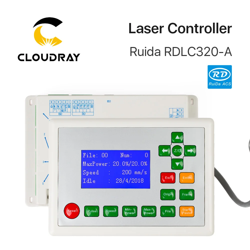 

Cloudray Ruida RD RDLC320-A Co2 Laser DSP Controller for Laser Engraving and Cutting Machine RD320 320