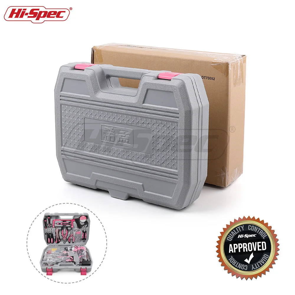 Hi Spec 124 шт розовый инструменты для дома комплект 16 8 V электрическая отвертка литий