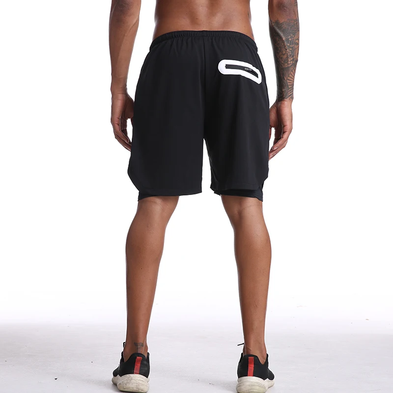 musculação respirável shorts de compressão de secagem rápida