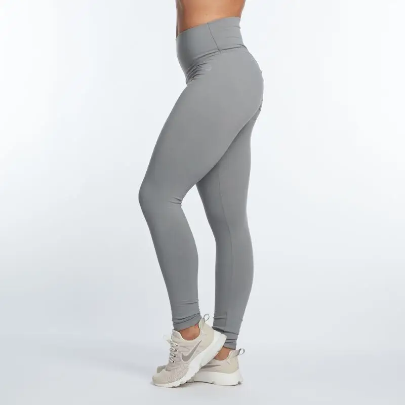 Women's High Waist Push Up Elastic Leggings Gray