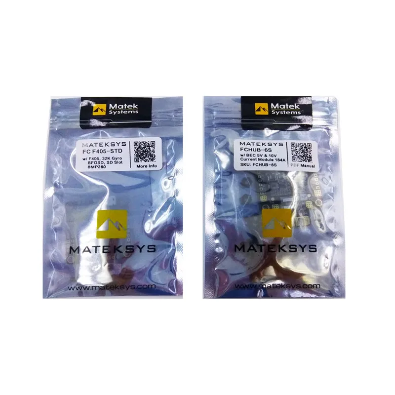 Mateksys Flight Controller F405-STD BetaFlight OSD STM32F405RGT6 Matek FCHUB-6S PDB Hub 12V Power Distribution Board-1 (2)