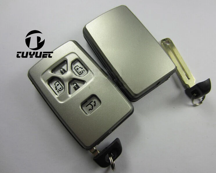 Toyota Previa Alphard Prius Smart Card Shell 5 Buttons (7)-2