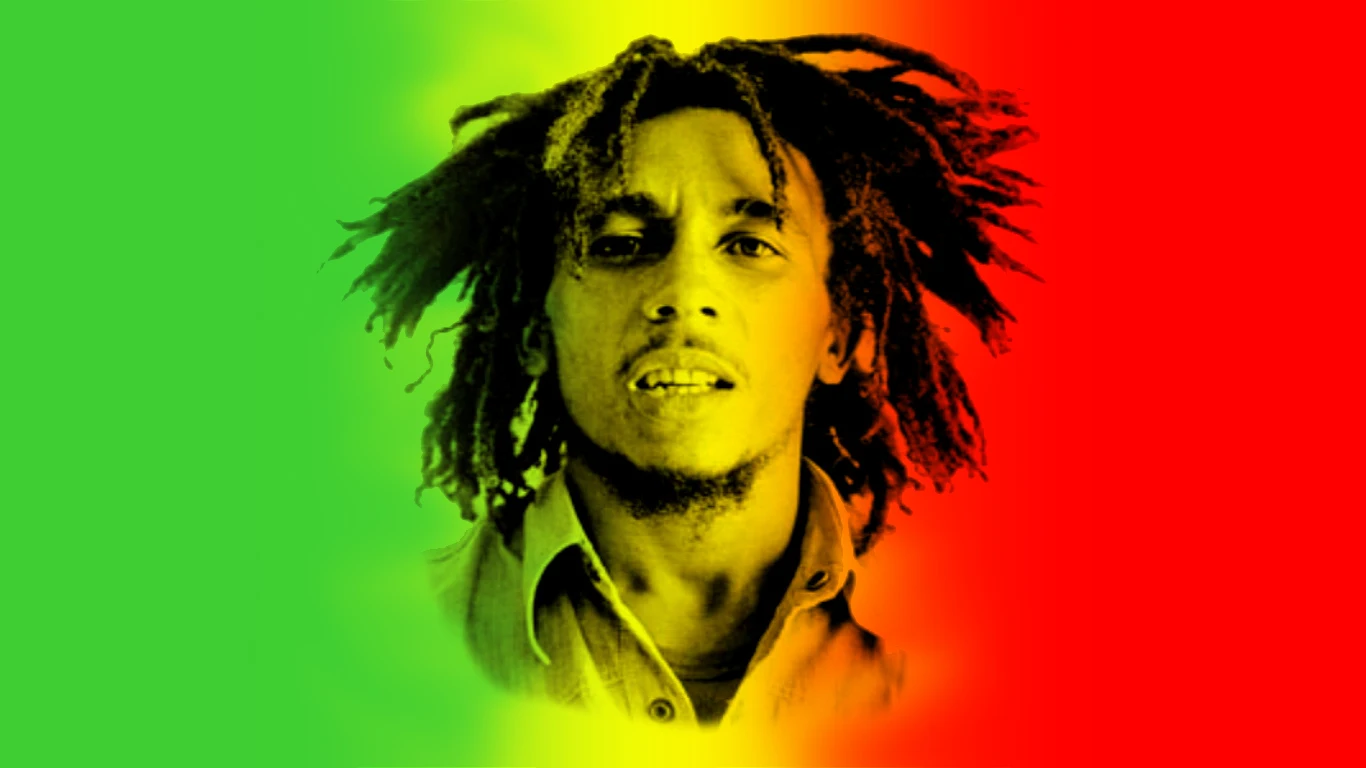 Pop Art Jamaica Reggae Bob Marley Music Retro Vintage Kraft Poster