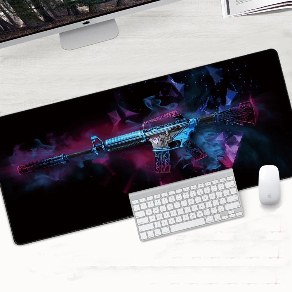 Дешево Коврик для мыши cs go, 700x300 мм, резиновый коврик для мыши, коврик для компьютерной мыши с блокировкой края, игровой коврик csgo для геймера, для кл...