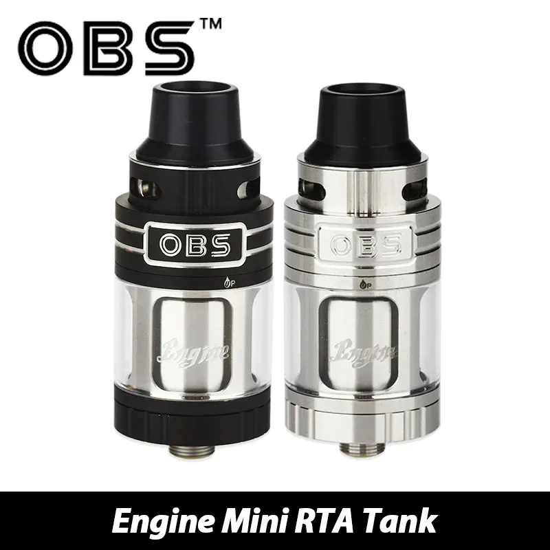 

Original OBS Engine Mini RTA Atomizer 3.5ml Tank Rebuildable E-cig Stainless Steel Top Airflow Adjustable vs Crius Plus Tank