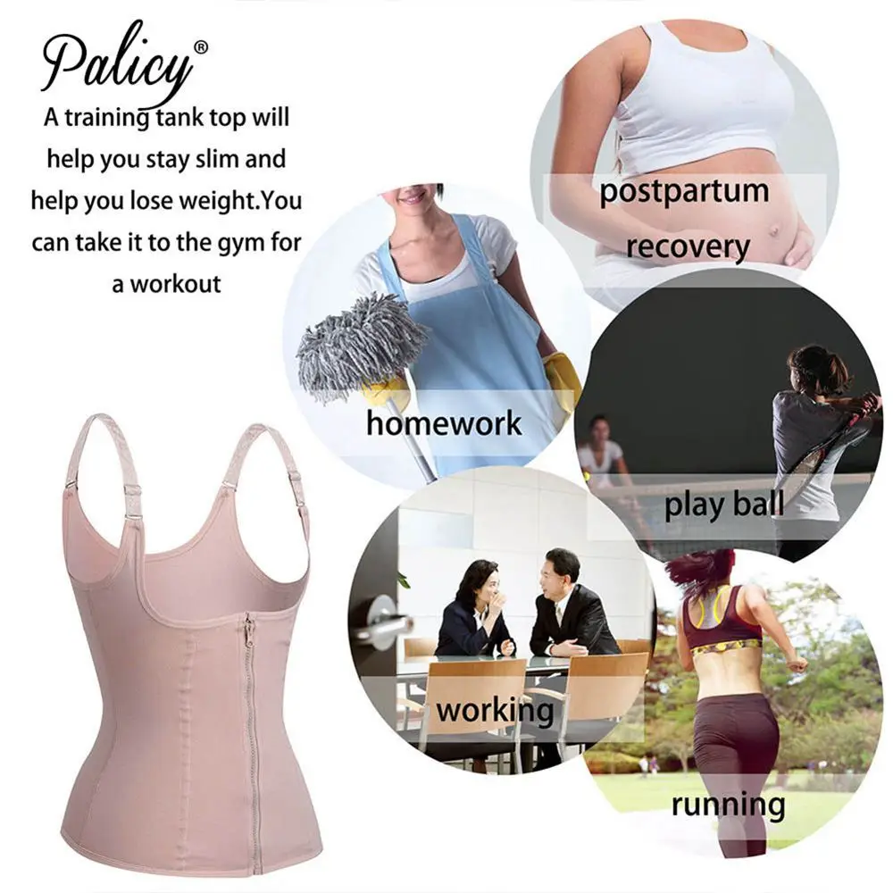 Спандексный корректирующий неопреновый жилет для сауны и пота, поясной ...