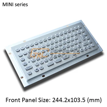 

86 keys stainless keyboard with mini keys, mini metal keyboard, kiosk keyboard