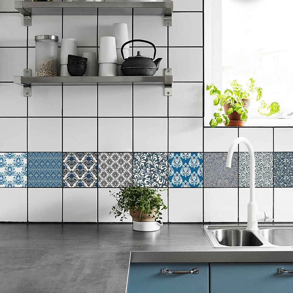 3D Наклейка на стену для гостиной кухни ванной Splashback виниловые наклейки
