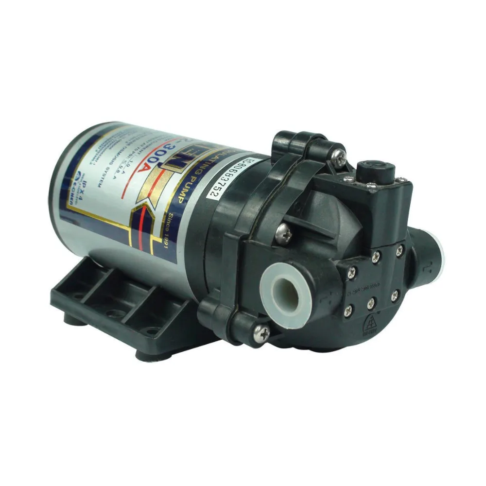

E-Chen EC-204-300A 300GPD self priming pump DC 24V water purifier system RO diaphragm booster pump high pressure long lifetime