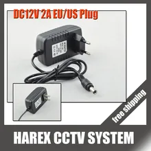 DC 12 В 2A адаптер питания 12 В Безопасности профессиональный конвертер ЕС/США адаптер для CCTV камеры CCTV системы