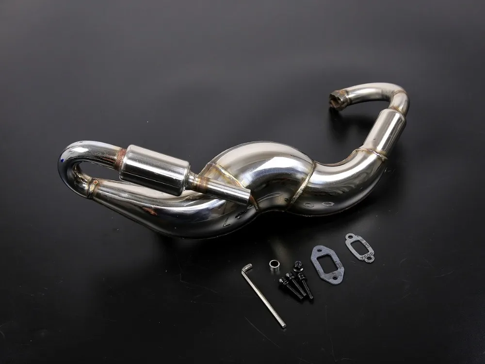 Metal Modified exhaust torque tube Torque type exhaust pipe Silencer sound for 1/5 hpi rovan km baja 5b ss rc car parts Metal Modified exhaust torque tube Torque type exhaust pipe Silencer sound for 1/5 hpi rovan km baja 5b ss rc car parts