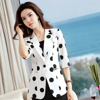 

women's business Blazers Elegant Blazer suits Feminino Women Floral Blazer Notched Collar Coat Female Outerwear work Jacket