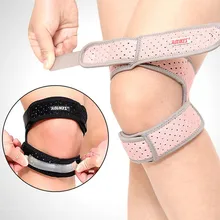 1 шт. спортивный наколенник двойной пателлар Колено Надколенник Поддержка для сухожилий ремень подкладка со стяжкой протектор открытый наколенник ремешок# YL10