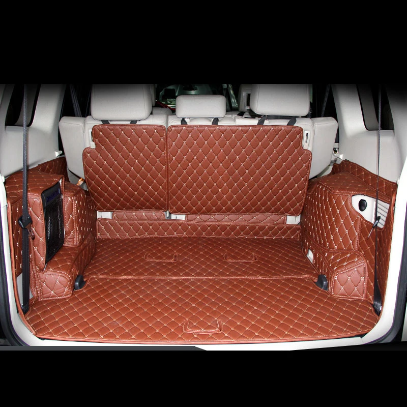 

lsrtw2017 luxury fiber leather car trunk mat for mitsubishi pajero Montero Shogun 2006-2020 2016 2015 2014 2013 2012 2011