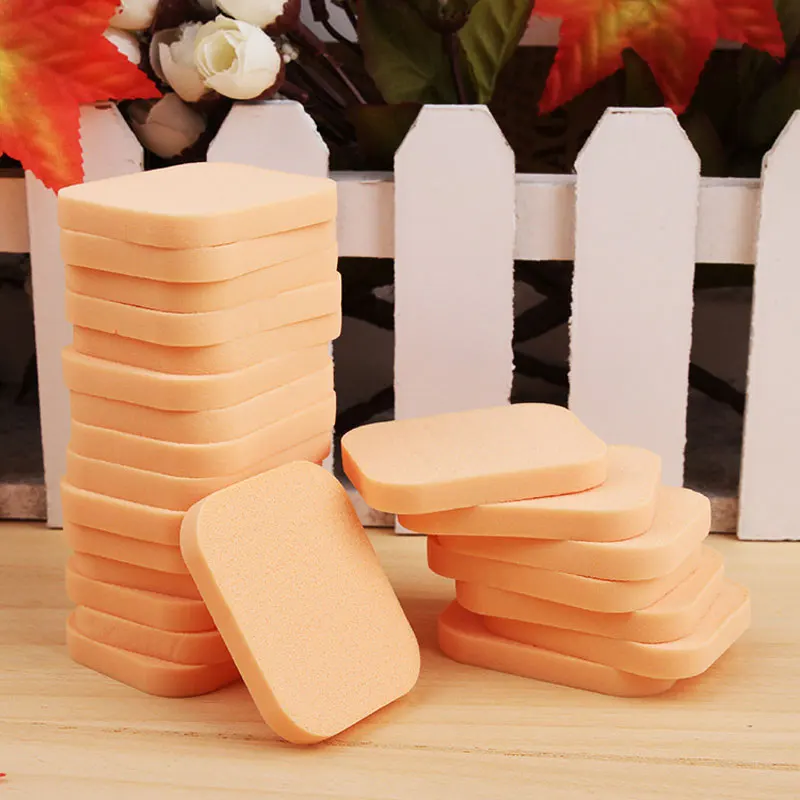 

10pcs Face Soft Makeup Sponge Make Up Power Puff Foundation Sponge Cosmetic Puff Women Lady Beauty Tool Sponges For Make-up