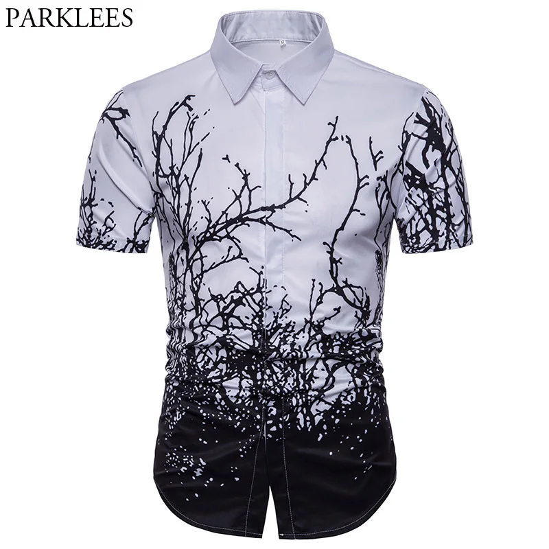 Moda 3D árbol brachs Camisetas estampadas hombres 2018
