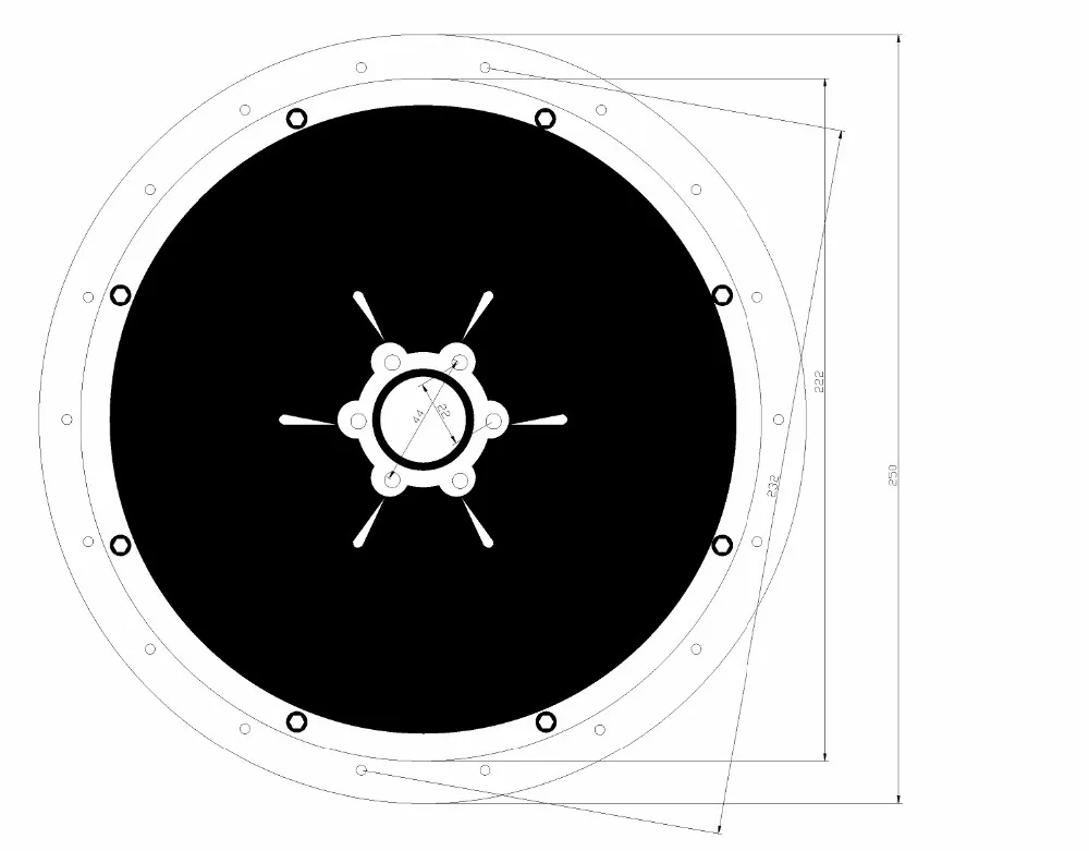 500W,750W,1000W Rear Motor Drawing-2