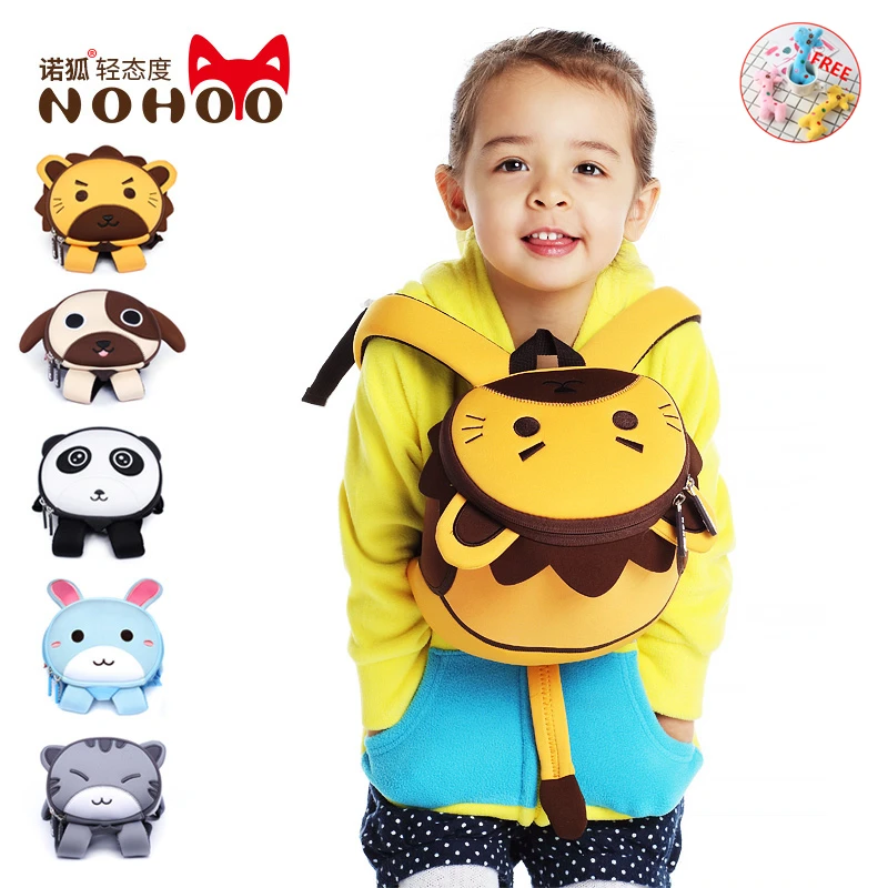 NOHOO 3D font b kids b font font b Bag b font for girls boys Children