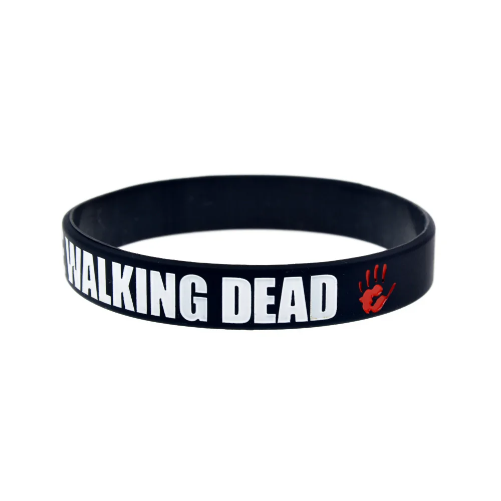 

1PC Black The Walking Dead Gamer Silicone Wristband