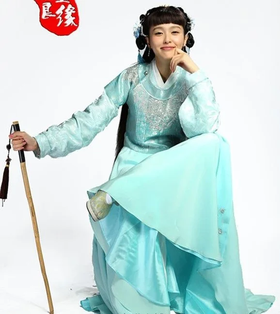3 вида конструкций вышивка костюм ханьфу для китайских ТВ играть Цзинь Юй Лян Юань идеальная пара Hanfu сценический костюм