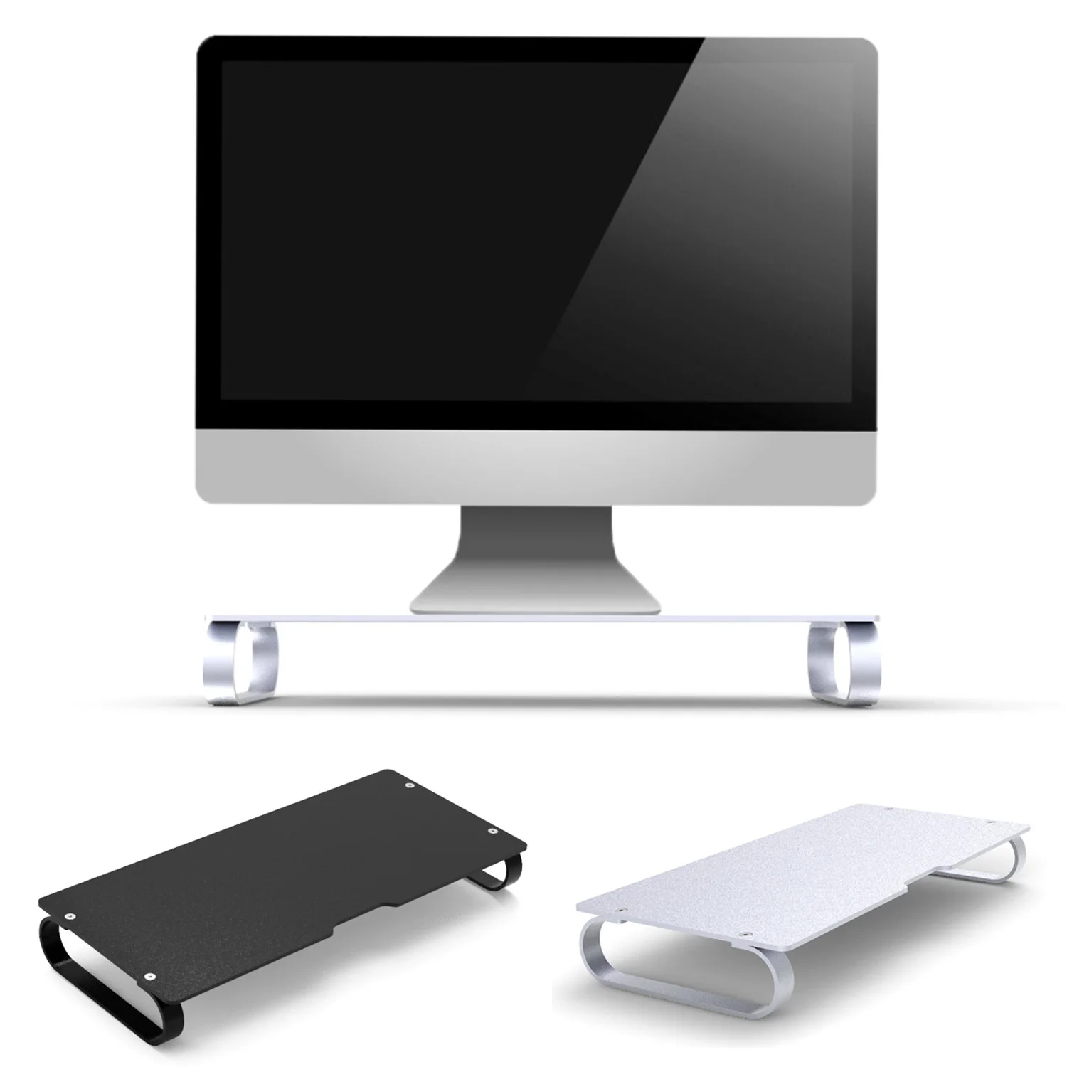 Besegad алюминиевый сплав компьютерный ноутбук Монитор подставка Док-станция стояк стол органайзер универсальный для Apple iMac MacBook проектор