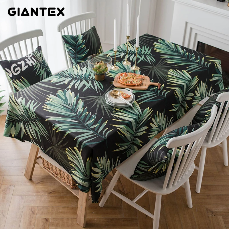 GIANTEX Декоративная скатерть для стола прямоугольные скатерти покрытие обеденного