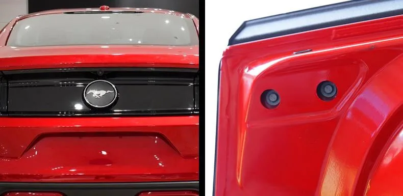 Высокое качество все Настоящее Углеволокно автомобиля снаружи задний багажник декоративная отделка панель Крышка для- Ford Mustang