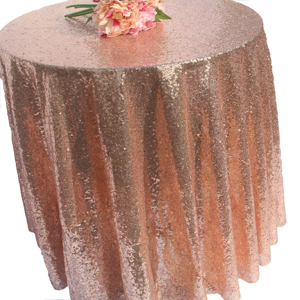 

72 Inch 4 Colors Round Sparkly Glitz Sequin Glamorous Tablecloth/Fabric For Event Reception Cake Table