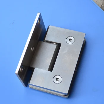 

Stainless steel glass door hinge bathroom clip shower room hinge glass clamp household hardware 90-degree hinge