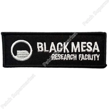 

3.75" PORTAL Game BLACK MESA Research Facility Uniform Patch Cosplay TV Movie Series applique Embroidered iron on patch