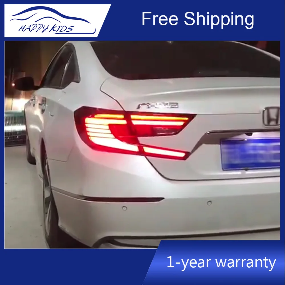 2018 2019 год светодиодный Задние огни для Honda Accord X 10th автомобиля задний фонарь