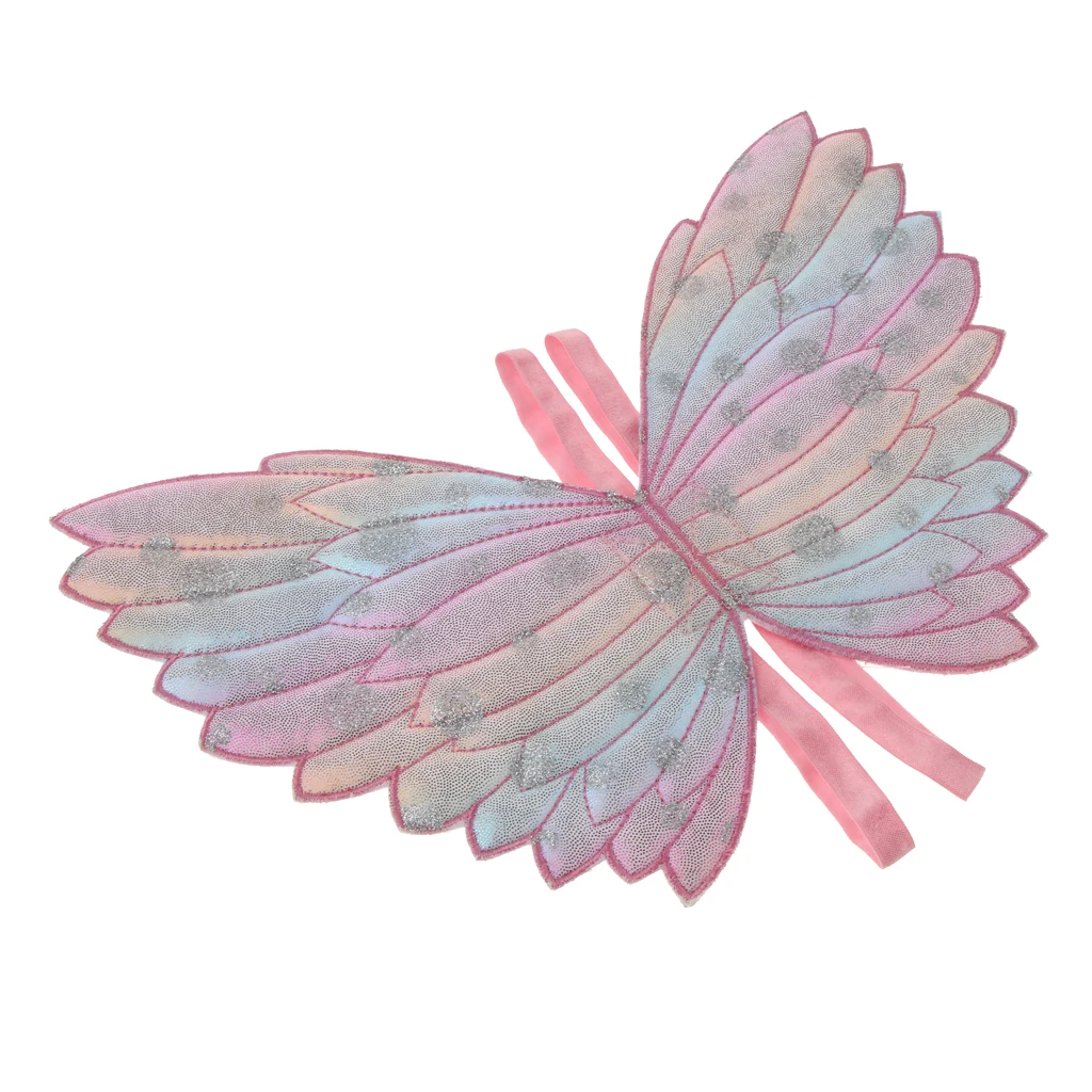 Kids Girls Butterfly Wings Fairy Cape Funny Dress Party Costume Accessories